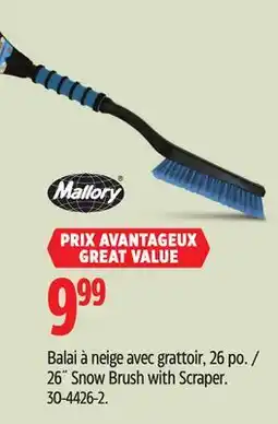 Canadian Tire Mallory 26˝ Snow Brush with Scraper offer