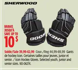 Canadian Tire Sherwood Icon Hockey Gloves offer