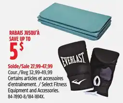 Canadian Tire Everlast Select Fitness Equipment and Accessories offer