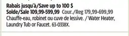 Canadian Tire Water Heater, Laundry Tub or Faucet offer
