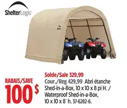 Canadian Tire ShelterLogic Waterproof Shed-in-a-Box offer