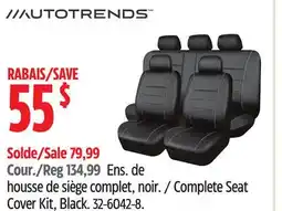 Canadian Tire Autotrends Complete Seat Cover Kit offer