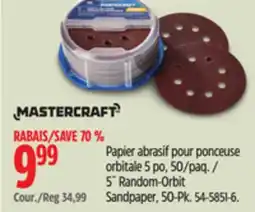 Canadian Tire 5˝ Random-Orbit Sandpaper, 50-Pk offer