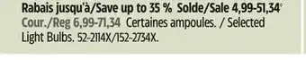 Canadian Tire Globe Selected Light Bulbs offer