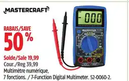 Canadian Tire Mastercraft 7-Function Digital Multimeter offer
