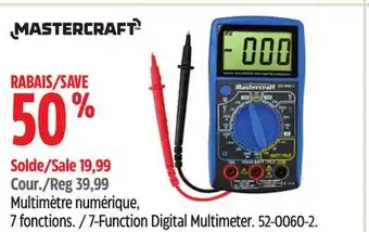 Canadian Tire Mastercraft 7-Function Digital Multimeter offer