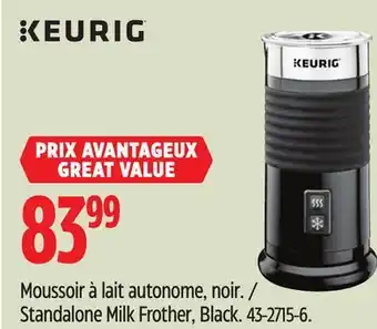 Canadian Tire Standalone Milk Frother offer