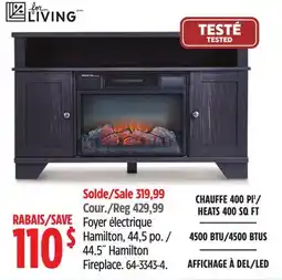 Canadian Tire 44.5˝ Hamilton Fireplace offer