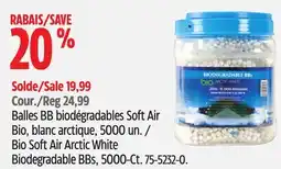 Canadian Tire Bio Soft Air Arctic White Biodegradable BBs, 5000-Ct offer