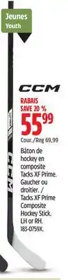 Canadian Tire CCM Tacks XF Prime Composite Hockey Stick offer