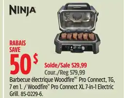 Canadian Tire Ninja Woodfire Pro Connect XL 7-in-1 Electric Grill offer
