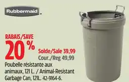 Canadian Tire Animal-Resistant Garbage Can offer