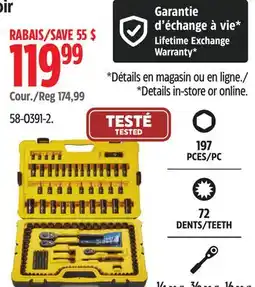 Canadian Tire 197 PC DENTS/TEETH ¼ PO/, ⅜ PO/, ½ PO offer