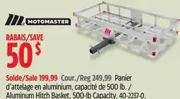 Canadian Tire Motomaster Aluminum Hitch Basket offer