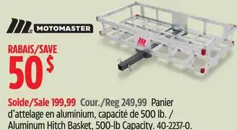 Canadian Tire Motomaster Aluminum Hitch Basket offer