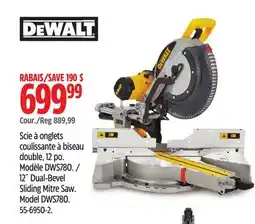 Canadian Tire 12˝ Dual-Bevel Sliding Mitre Saw offer