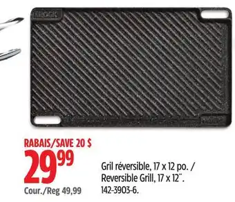Canadian Tire The Rock Reversible Grill offer