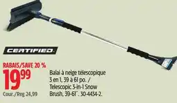 Canadian Tire Certified Telescopic 3-in-1 Snow Brush offer