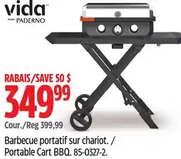 Canadian Tire Vida by PADERNO Portable Cart BBQ offer