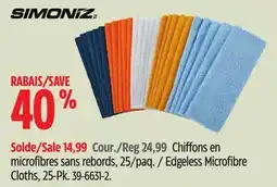 Canadian Tire Edgeless Microfibre Cloths, 25-Pk offer