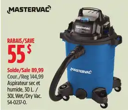 Canadian Tire 30L Wet/Dry Vac offer
