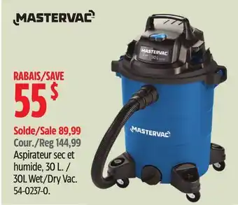 Canadian Tire 30L Wet/Dry Vac offer