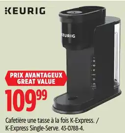 Canadian Tire Keurig K-Express Single-Serve offer