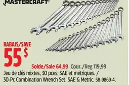 Canadian Tire Mastercraft 30-pc, Combination Wrench Set, , SAE/Metric offer