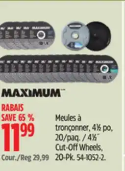 Canadian Tire Cut-Off Wheels offer