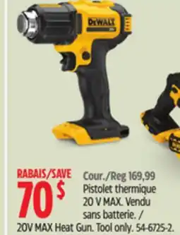 Canadian Tire 20V MAX Heat Gun Tool only offer