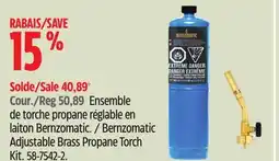 Canadian Tire Mag Torch Bernzomatic Adjustable Brass Propane Torch Kit offer