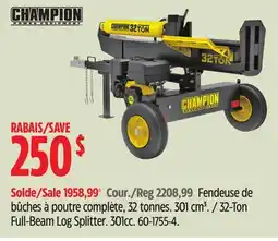 Canadian Tire Champion 32-Ton Full-Beam Log Splitter offer