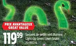 Canadian Tire Light-Up Green Lawn Snake offer