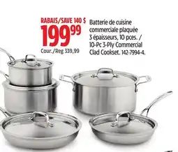 Canadian Tire 10-Pc 3-Ply Commercial Clad Cookset offer