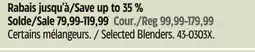 Canadian Tire Selected Blenders offer