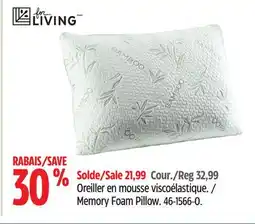 Canadian Tire Memory Foam Pillow offer