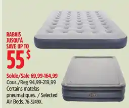 Canadian Tire Woods Selected Air Beds offer