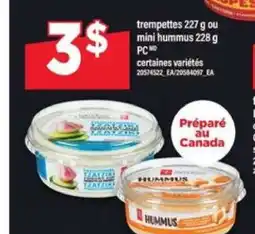 Maxi Trempettes ou Mini Hummus offer