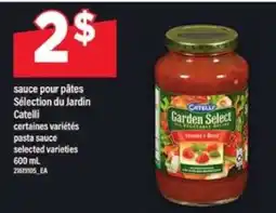 Maxi CATELLI GARDEN SELECT PASTA SAUCE offer