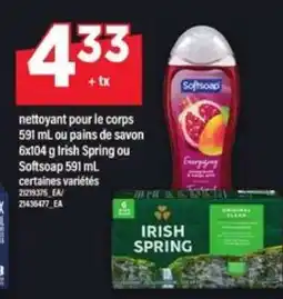 Maxi Irish Spring ou Softsoap offer