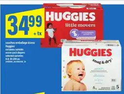 Maxi Huggies couches emballage écono offer