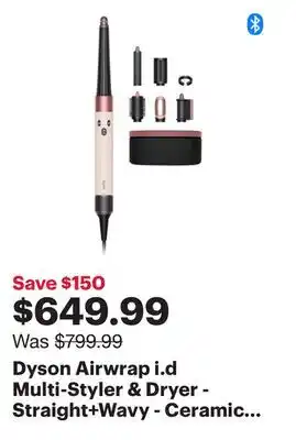 Best Buy Dyson Airwrap i.d Multi-Styler & Dryer - Straight+Wavy - Ceramic Pink/Rose Gold offer