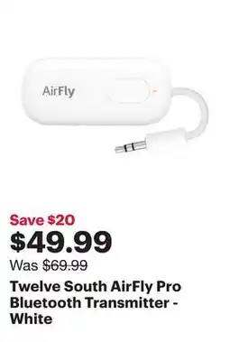 Best Buy Twelve South AirFly Pro Bluetooth Transmitter - White offer