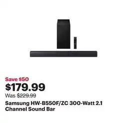 Best Buy Samsung HW-B550F/ZC 300-Watt 2.1 Channel Sound Bar offer