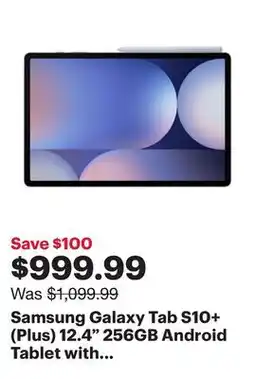 Best Buy Samsung Galaxy Tab S10+ (Plus) 12.4 256GB Android Tablet with MT6989 Processor - Grey offer