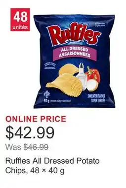 Costco Ruffles All Dressed Potato Chips, 48 × 40 g offer