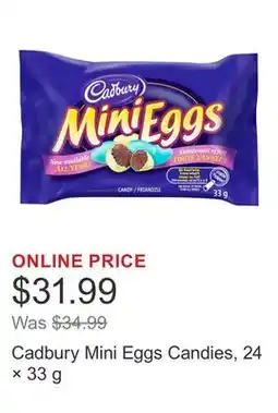 Costco Cadbury Mini Eggs Candies, 24 × 33 g offer