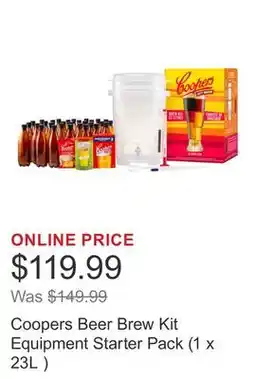 Costco Coopers Beer Brew Kit Equipment Starter Pack (1 x 23L ) offer