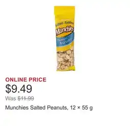 Costco Munchies Salted Peanuts, 12 × 55 g offer