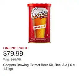 Costco Coopers Brewing Extract Beer Kit, Real Ale ( 6 × 1.7 kg) offer